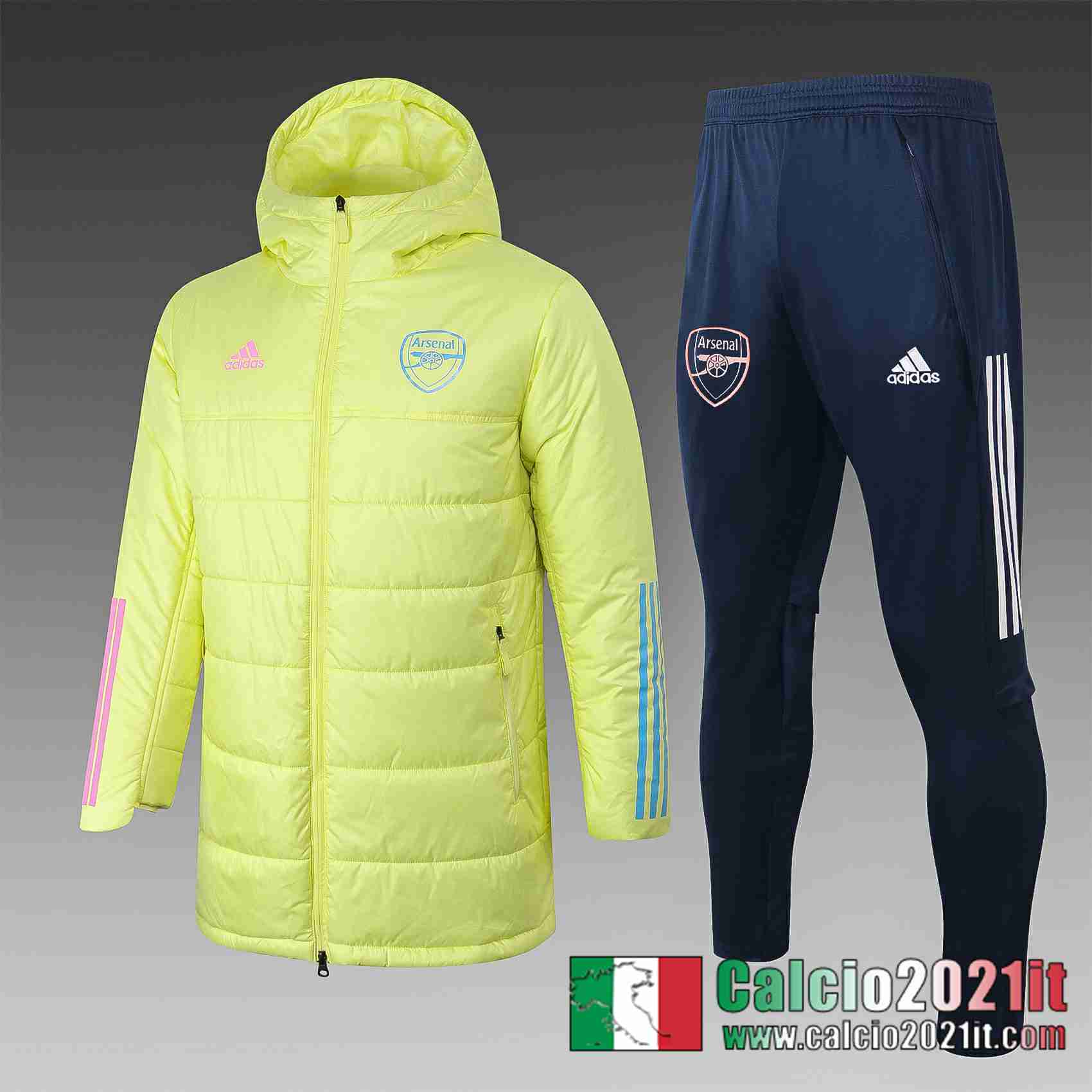 Arsenal Piumino Calcio H0020 Giallo 2020 2021