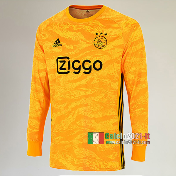 Maglia Calcio Portiere Nuove Del Ajax Amsterdam Uomo Gialla 2019-2020 Personalizzate