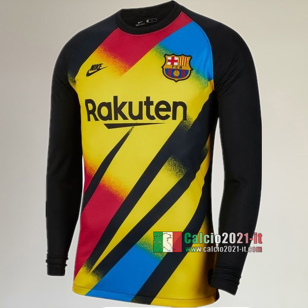 Maglia Calcio Portiere Nuova Del FC Barcellona Uomo Verde/Nera 2019-2020 Personalizzazione