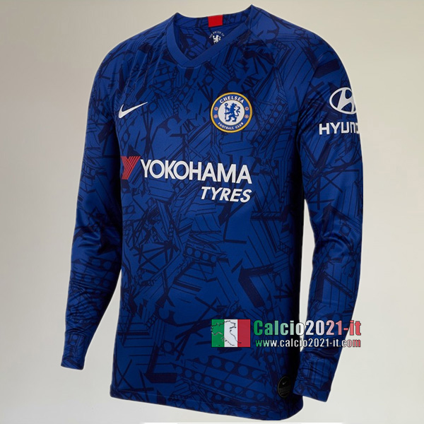 Prima Maglia Calcio Manica Lunga Nuove Del FC Chelsea Uomo 2019-2020 Personalizzata