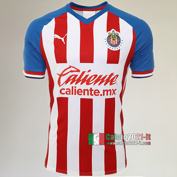 Prima Maglia Calcio Nuove Del Guadalajara Chivas Uomo 2019-2020 Personalizzata