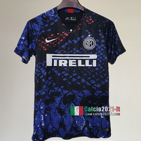 Maglia Calcio Nuove Del Inter Milan Uomo Edizione Speciale Azzurra 2019-2020 Personalizzata