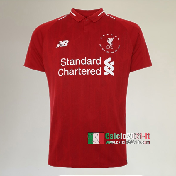 Maglia Calcio Nuova Del FC Liverpool Uomo Edizione Commemorativa Di 6 Campionati 2019-2020