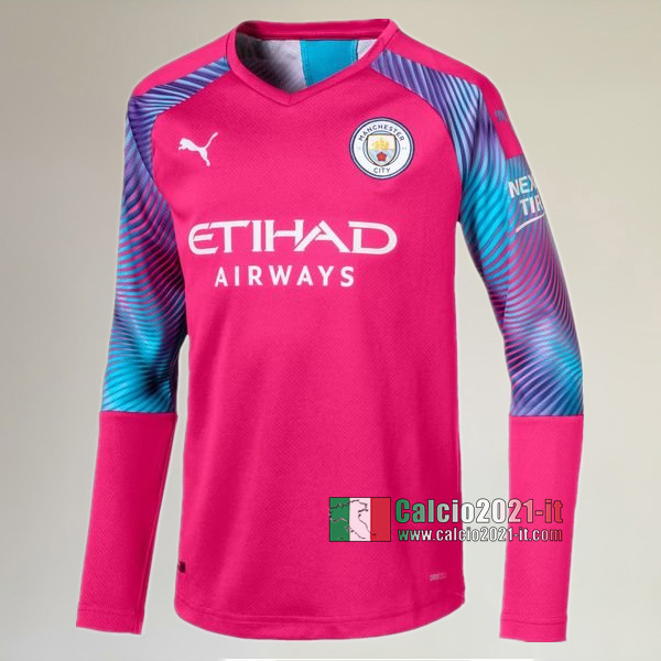 Maglia Calcio Portiere Nuove Del Manchester City Uomo Rossa 2019-2020 Personalizzate