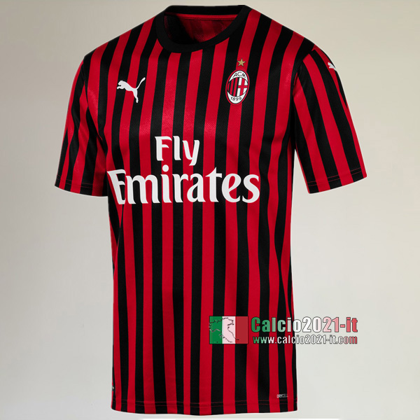 Prima Maglia Calcio Nuove Del AC Milan Uomo 2019-2020 Personalizzate