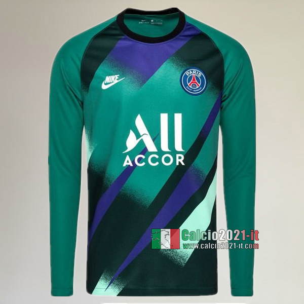 Maglia Portiere Nuova Del Paris Saint Germain-PSG Uomo Verde Scuro 2019-2020 Personalizzazione