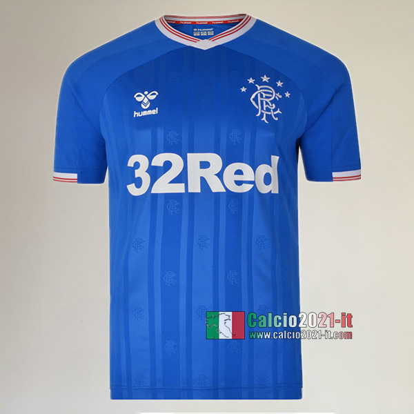 Prima Maglia Calcio Nuova Del Rangers FC Uomo 2019-2020 Personalizzazione