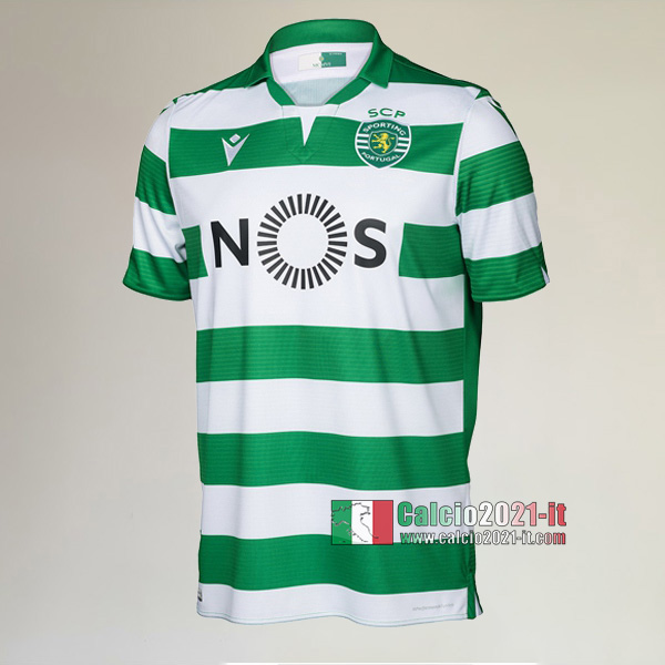 Prima Maglia Calcio Nuove Del Sporting Cp Uomo 2019-2020 Personalizzata