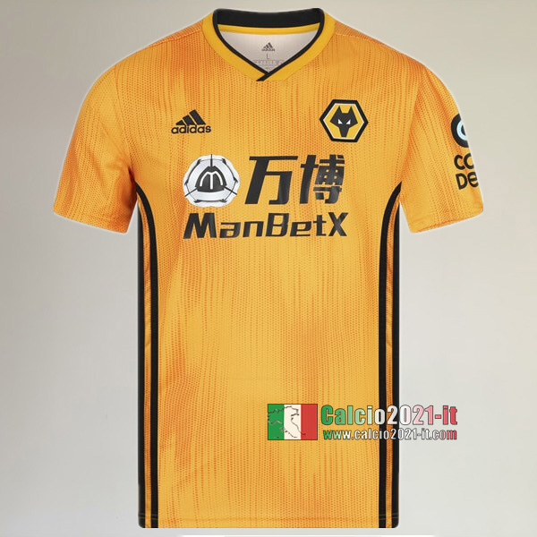 Prima Maglia Calcio Nuove Del Wolves Uomo 2019-2020 Personalizzata