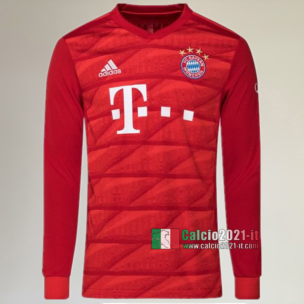 Prima Maglia Calcio Manica Lunga Nuove Del Bayern Monaco Uomo 2019-2020 Personalizzate