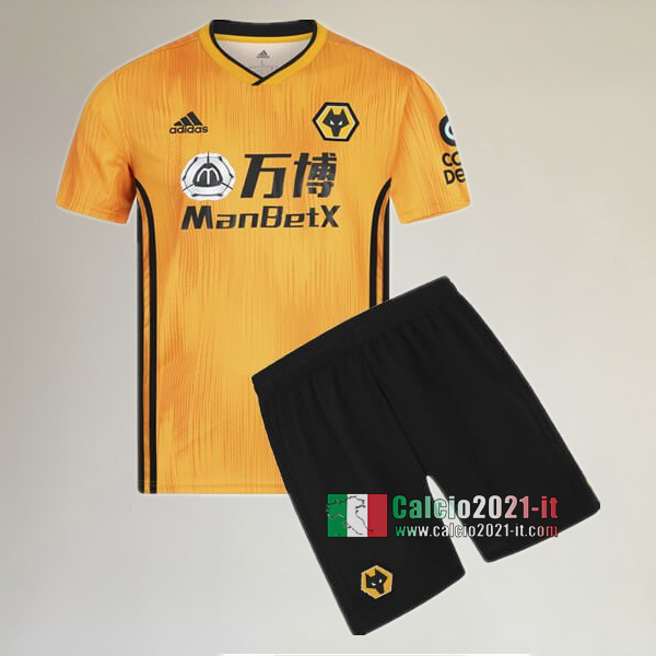 Prima Maglia Nuova Del Wolves Bambini 2019-2020 Personalizzazione