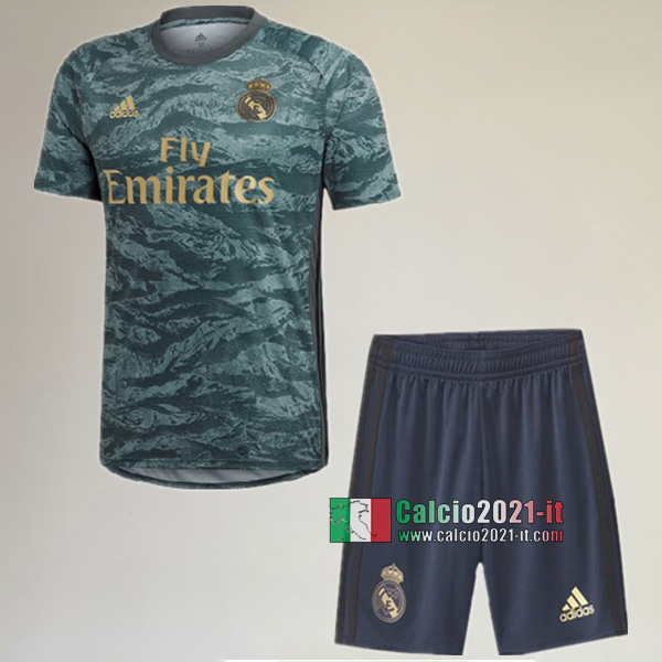 Maglia Portiere Nuova Del Real Madrid Bambini Grigia 2019-2020 Personalizzazione