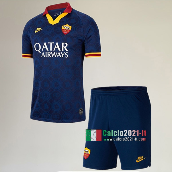 Terza Maglia Nuova Del AS Roma Bambini 2019-2020 Personalizzazione