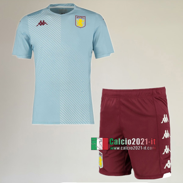 Seconda Maglia Nuove Del Aston Villa Bambini 2019-2020 Personalizzata