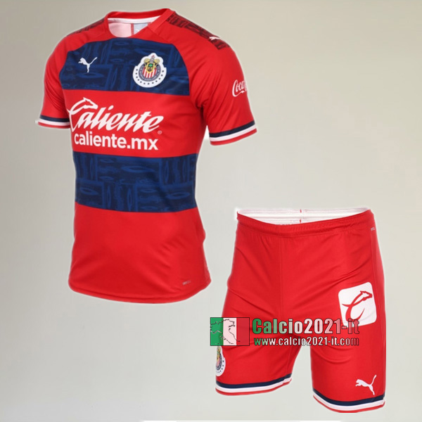 Seconda Maglia Nuova Del Cd Guadalajara Bambini 2019-2020 Personalizzazione