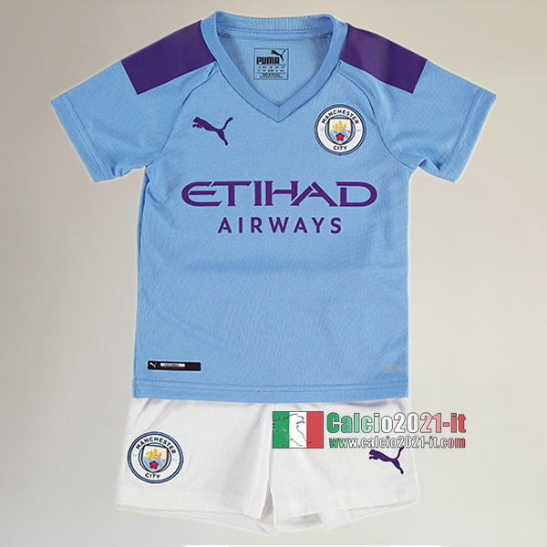 Prima Maglia Nuove Del Manchester City Bambini 2019-2020 Personalizzate