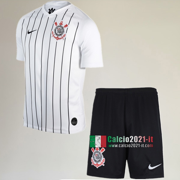 Prima Maglia Nuova Del Corinthians Bambini 2019-2020 Personalizzazione