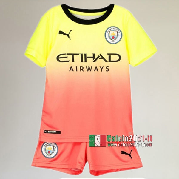 Terza Maglia Nuove Del Manchester City Bambini 2019-2020 Personalizzate