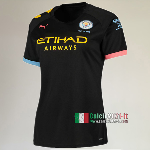 Seconda Maglia Calcio Nuove Del Manchester City Donna 2019-2020 Personalizzata