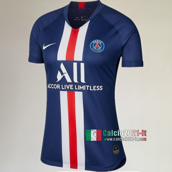 Prima Maglia Calcio Nuova Del Paris Saint Germain-PSG Donna 2019-2020 Personalizzazione