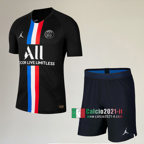 Quarto Maglia Nuova Del Paris Saint Germain-PSG Bambini Jordans 2019-2020 Personalizzata