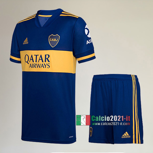 Prima Maglia Nuova Del Boca Juniors Bambini 2020-2021 Personalizzazione