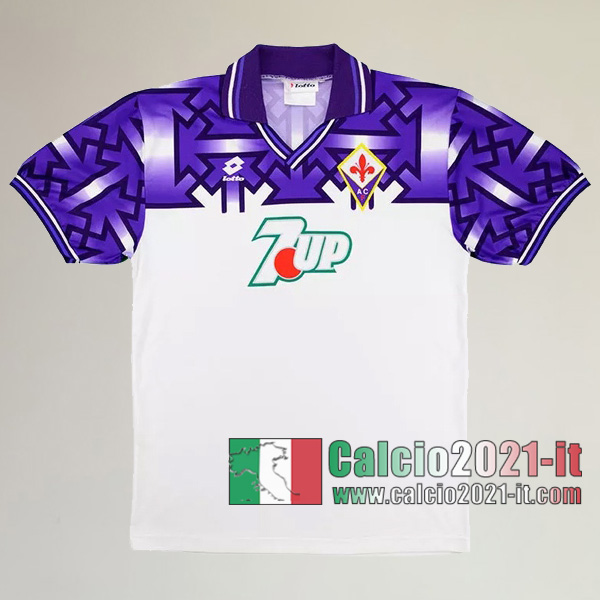 Calcio2021-It:Personalizzare Seconda Retro Maglia Calcio Acf Fiorentina 1992 1993