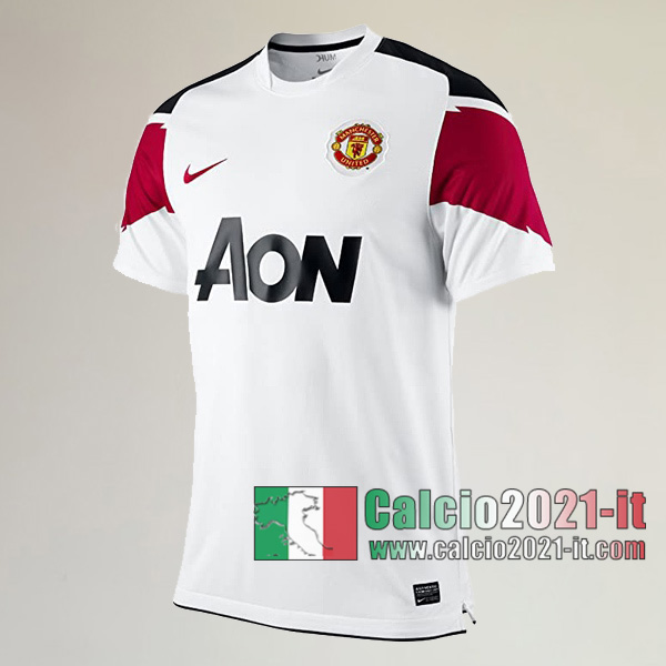 Calcio2021-It:Personalizzare Seconda Retro Maglia Calcio Manchester United 2010 2011