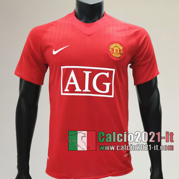 Calcio2021-It:Crea Prima Retro Maglia Calcio Manchester United 2007 2009