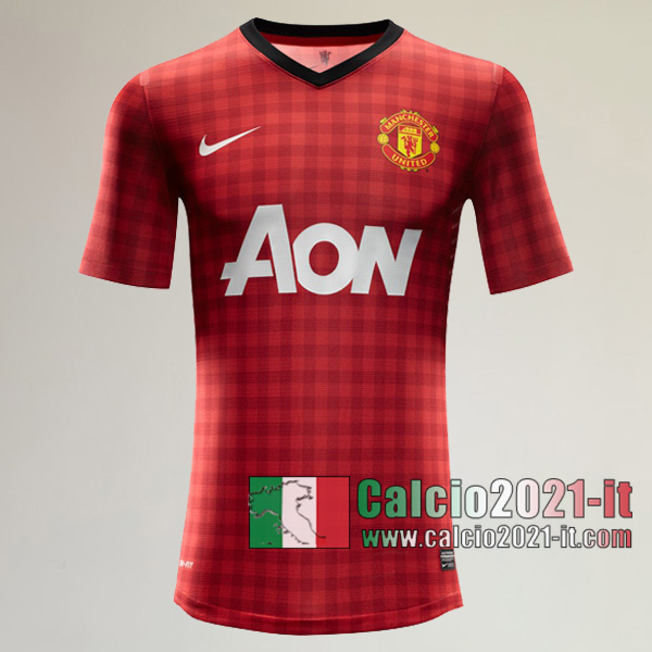 Calcio2021-It:Personalizza Prima Retro Maglia Calcio Manchester United 2012 2013