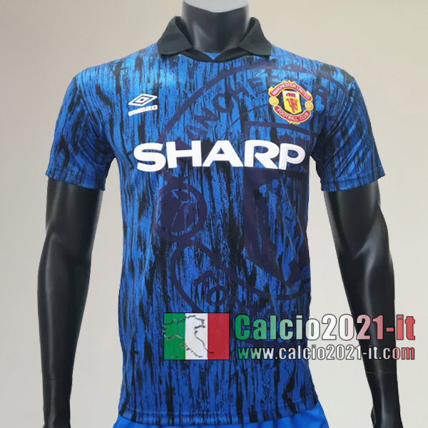 Calcio2021-It:Creare Seconda Retro Maglia Calcio Manchester United 1992 1993