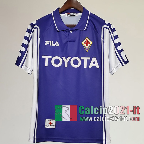 Calcio2021-It:Personalizzazione Prima Retro Maglia Calcio Acf Fiorentina 1999 2000