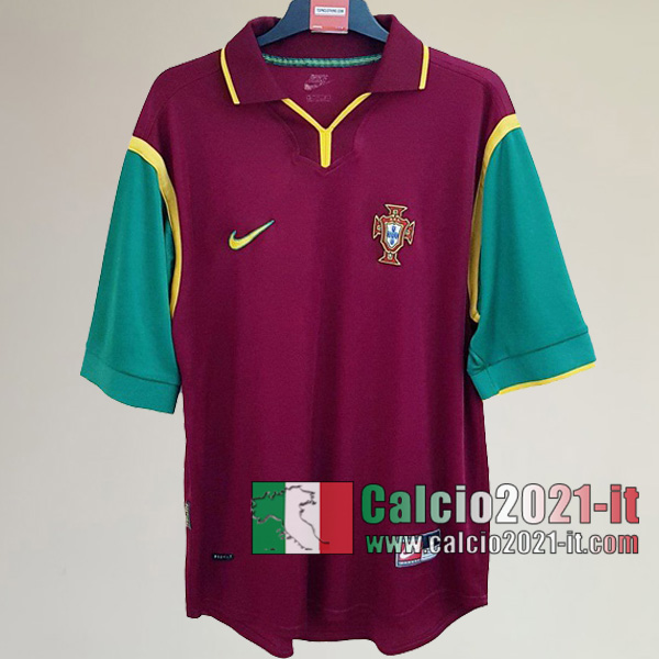 Calcio2021-It:Personalizzare Prima Retro Maglia Portogallo 1999 2000