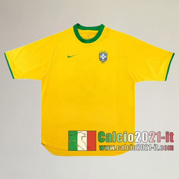 Calcio2021-It:Personalizzazione Prima Retro Maglia Brasile 2000