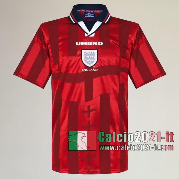 Calcio2021-It:Personalizza Seconda Retro Maglia Inghilterra 1998