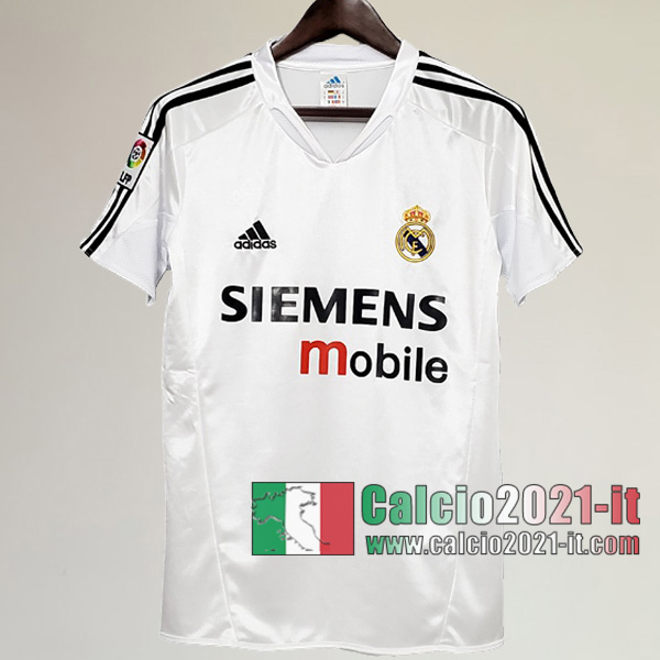 Calcio2021-It:Personalizzazione Prima Retro Maglia Calcio Real Madrid 2004 2005