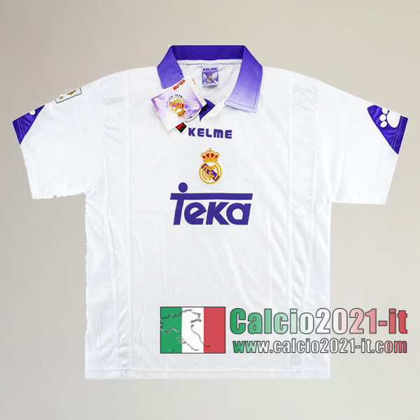 Calcio2021-It:Personalizzare Prima Retro Maglia Calcio Real Madrid 1997 1998