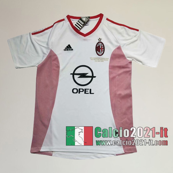 Calcio2021-It:Personalizza Seconda Retro Maglia Calcio Milan Ac 2002 2003