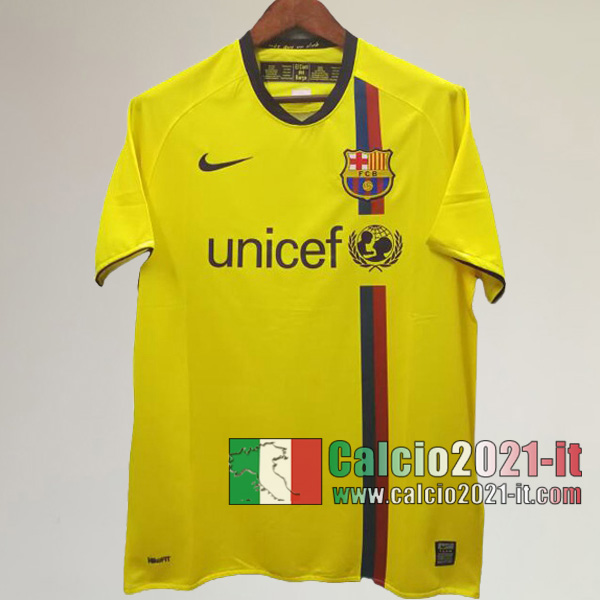 Calcio2021-It:Personalizzare Seconda Retro Maglia Calcio Fc Barcellona 2008 2009