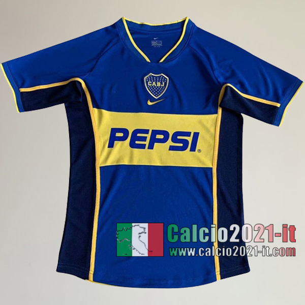 Calcio2021-It:Personalizzare Prima Retro Maglia Calcio Boca Juniors 2002