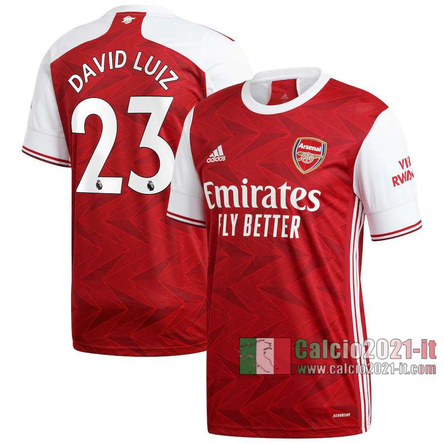 Le Nuove Prima Maglia Calcio Arsenal Uomo David Luiz 2#3 2020-2021