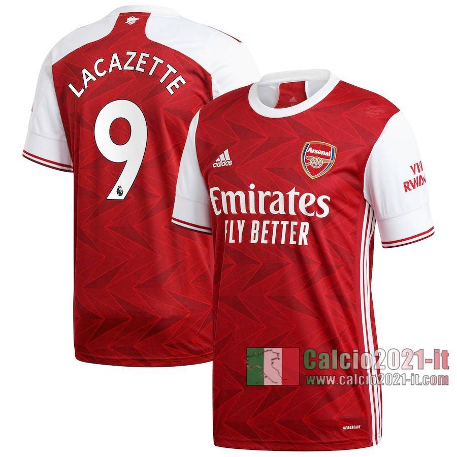 Le Nuove Prima Maglia Calcio Arsenal Uomo Lacazette #9 2020-2021