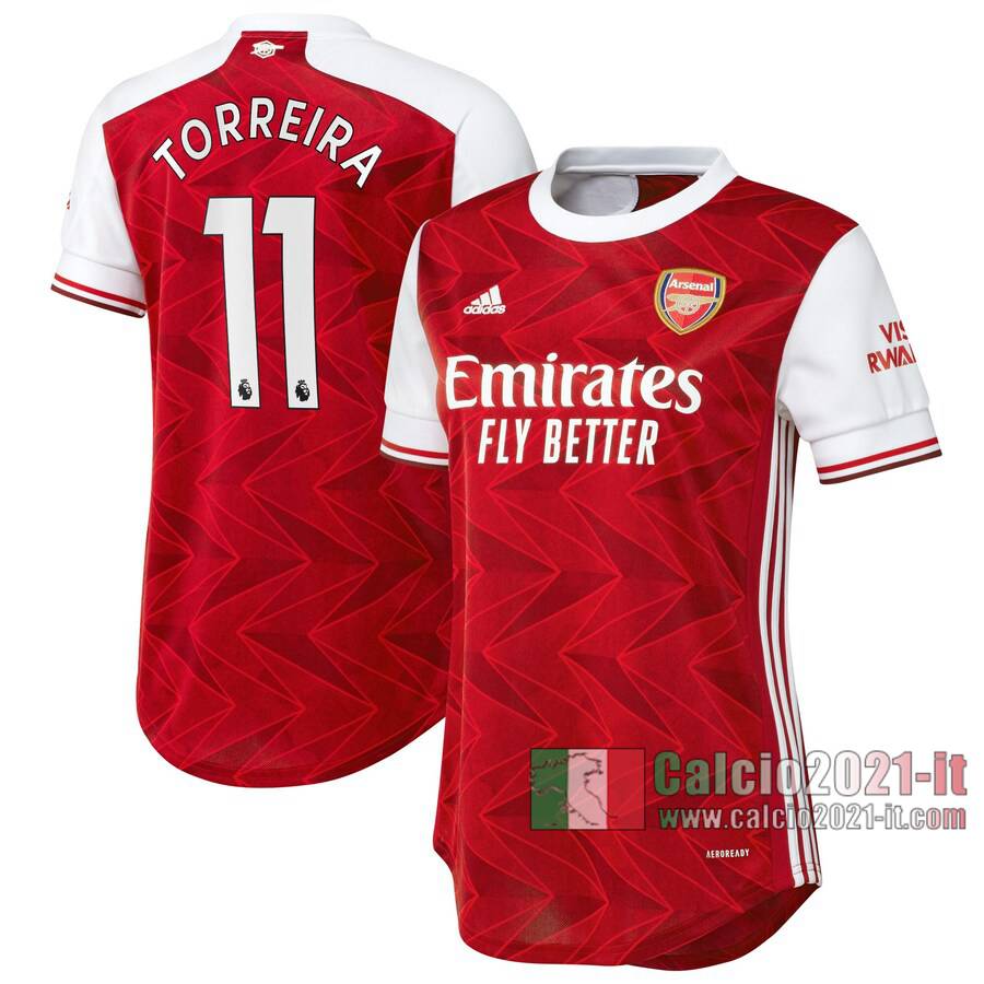 Le Nuove Prima Maglia Calcio Arsenal Donna Torreira #11 2020-2021