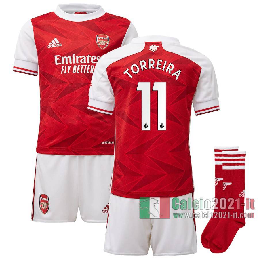 Le Nuove Prima Maglia Calcio Arsenal Bambino Torreira #11 2020-2021