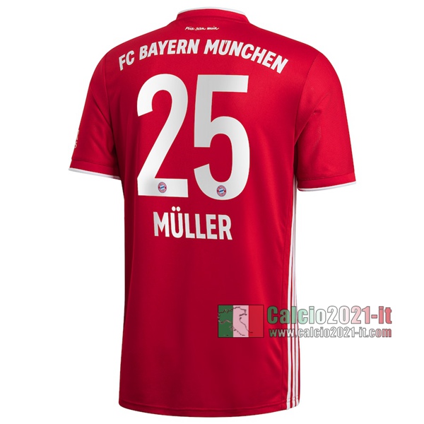 Calcio2021-It: Le Nuove Prima Maglia Bayern Munchen Thomas Müller #25 Bambino 2020-2021