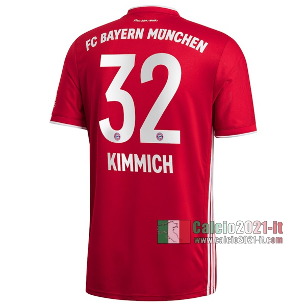 Calcio2021-It: La Nuove Prima Maglia Bayern Munchen Joshua Kimmich #32 Bambino 2020-2021