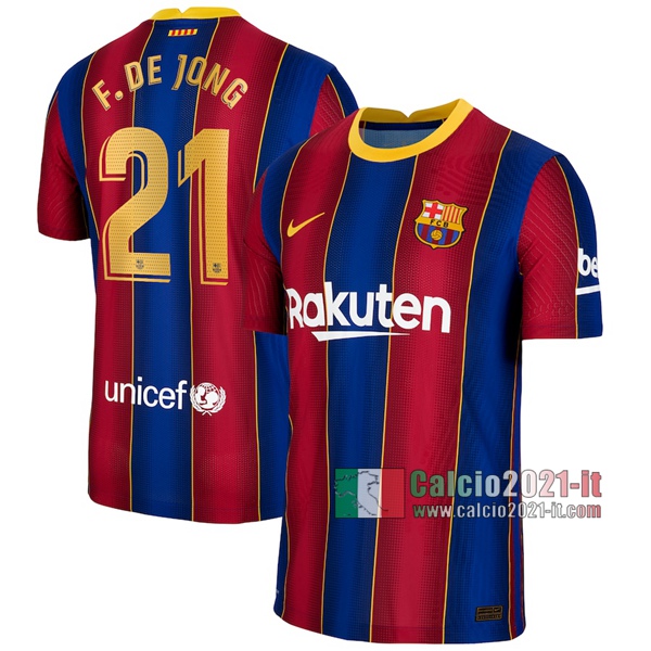 Calcio2021-It: La Nuova Prima Maglia Calcio Barcellona Fc Frenkie De Jong #21 2020-2021