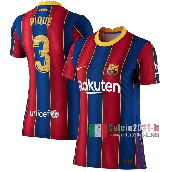 Calcio2021-It: Sito Nuova Prima Maglie Calcio Barcellona Fc Piqué #3 Donna 2020-2021