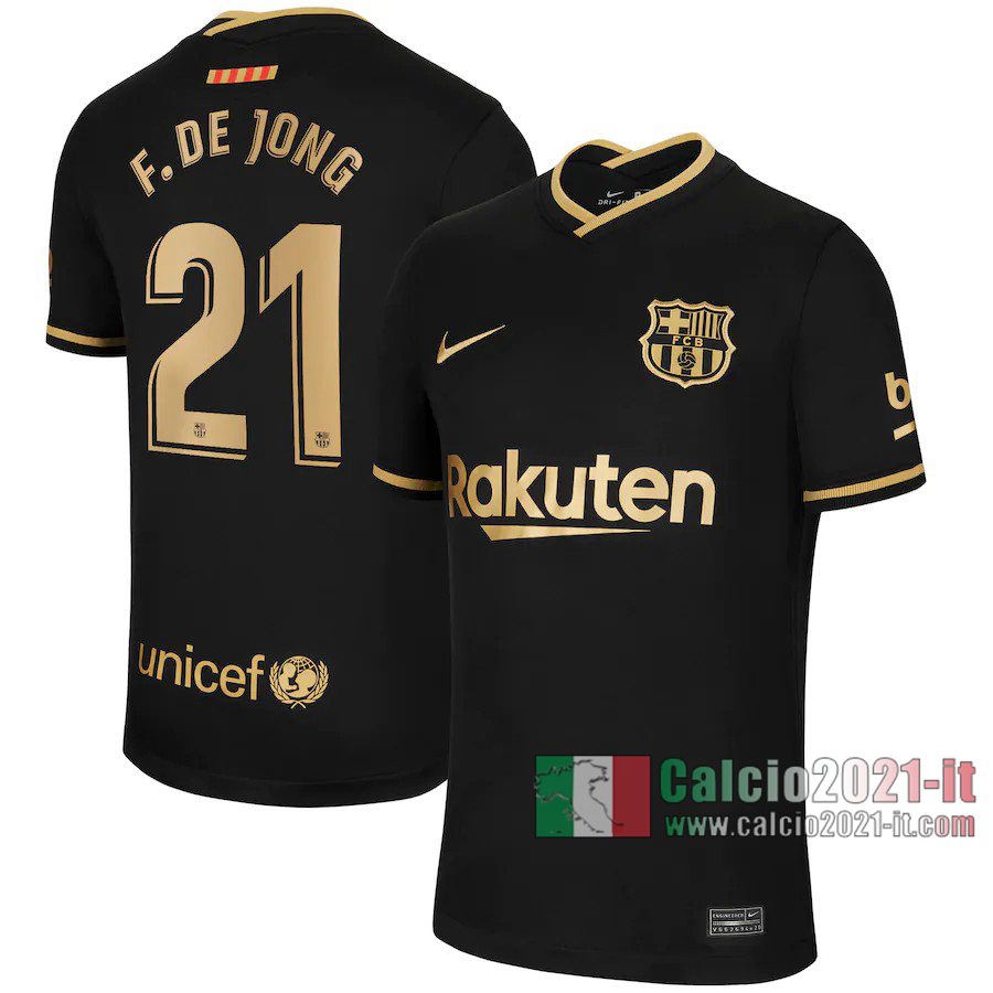 Le Nuove Seconda Maglia Calcio Barcellona Uomo Frenkie de Jong #21 2020-2021