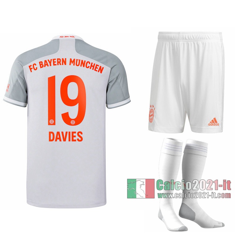 Le Nuove Seconda Maglia Calcio Bayern Monaco Bambino Alphonso Davies #19 2020-2021